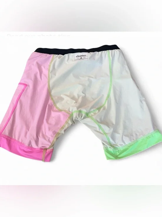 Chubbies Swim Trunks Men’s Small 5.5 Lined Stretch Retro Beach Shorts Black Pink - Picture 8 of 10